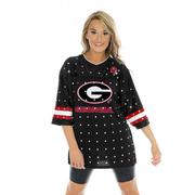 Georgia Gameday Couture Kickoff Time All Over Rhinestone Jersey